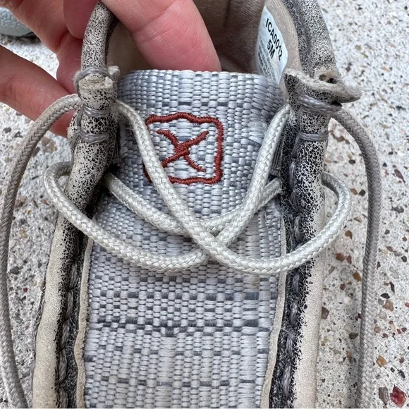 Twisted X- Suede Moccasin Shoes - Gray - Picture 3 of 6